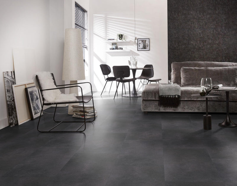 PVC Betonlook - Sarino Antraciete Ambiant