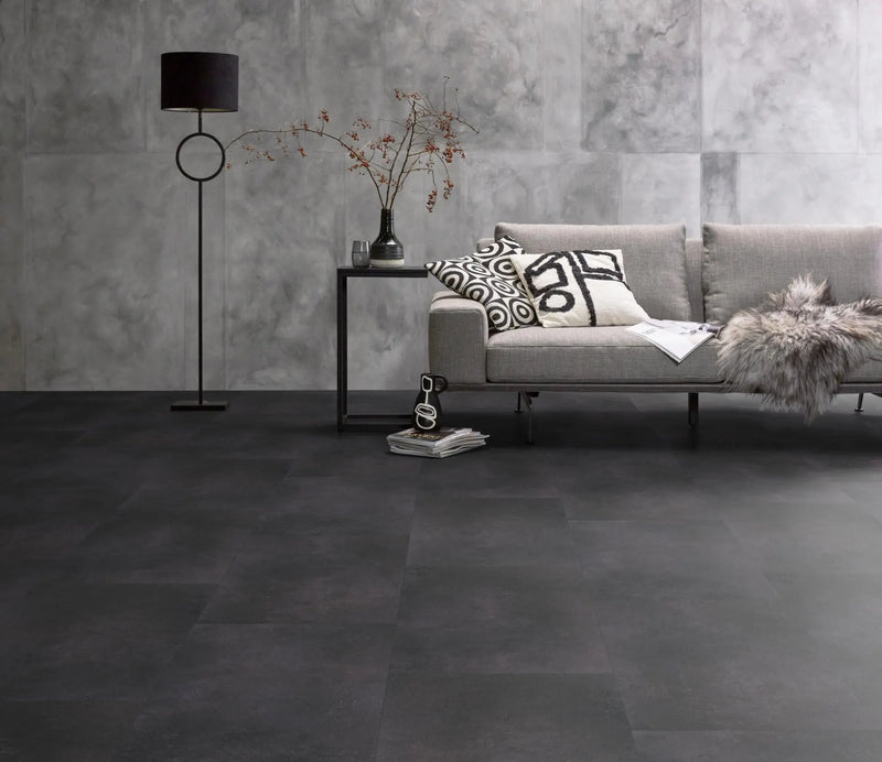 PVC Betonlook - Sarino Antraciete Ambiant