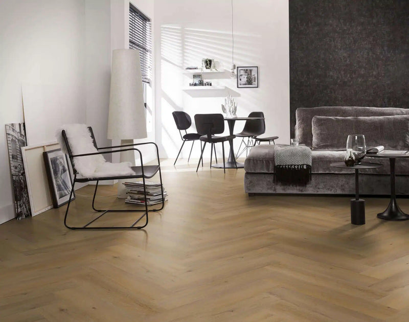 PVC Visgraat - Spigato Estino Dark Oak incl. leggen