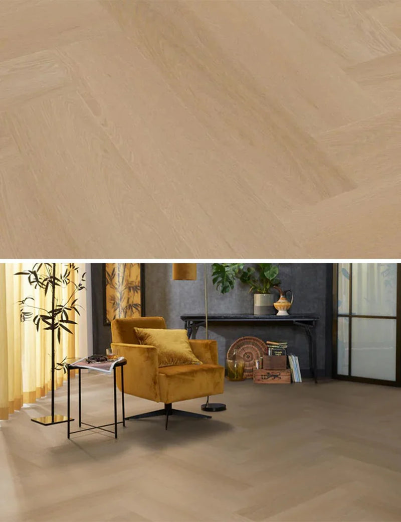 PVC Visgraat Klik - Fullham Herringbone Natural Oak