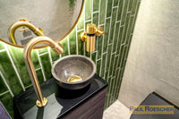 Toiletset Green & Gold