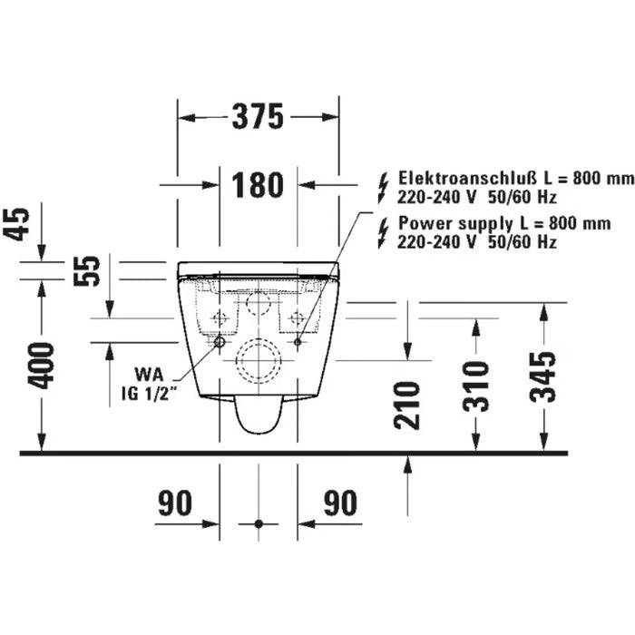 Duravit | Douchetoilet | SensoWash D-Neo Compact douche WC