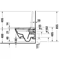 Duravit | Douchetoilet | SensoWash D-Neo Compact douche WC