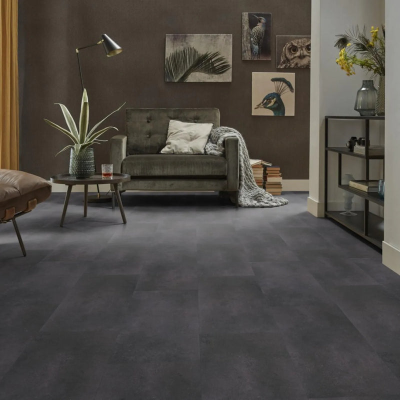 PVC Betonlook - Sarino Antraciete Ambiant