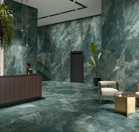 Marmerlook | Vloer-/wandtegel XXL | 120x260 | Guatemala Green