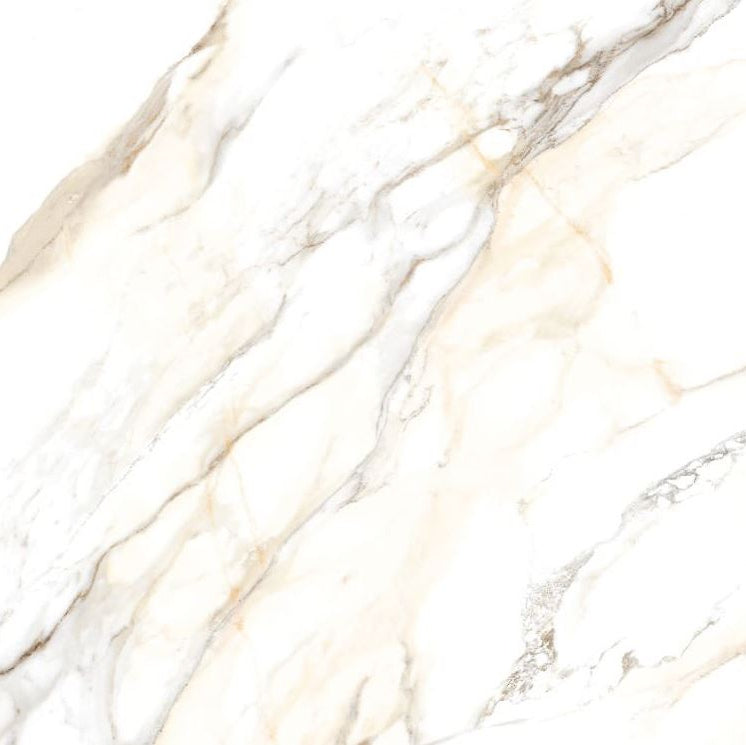 Marmerlook | Vloer/-wandtegel XXL | 60x120 | Marmer gold glans