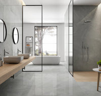Marmerlook | Vloer-/wandtegel | 90x90 | Luxi marble light grey