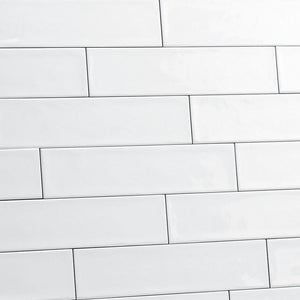 Serie Gijsberto | Wandtegel | 7.5x30 | Bianco glans