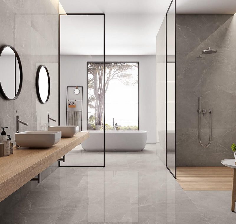 Marmerlook | Vloer-/wandtegel | 90x90 | Luxi marble sand