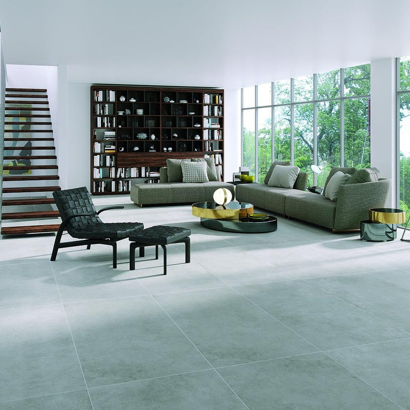 Betonlook | Vloer-/wandtegel XXL | 120x120 | Greige