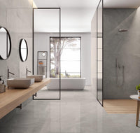 Marmerlook | Vloer-/wandtegel | 90x90 | Luxi marble grey