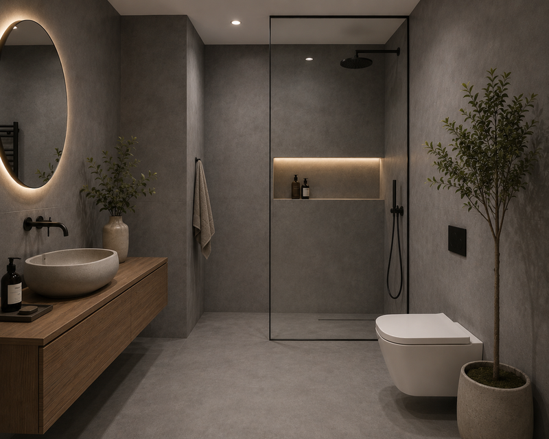 Betonlook | Vloertegel | 60x60 | Project Donkergrijs