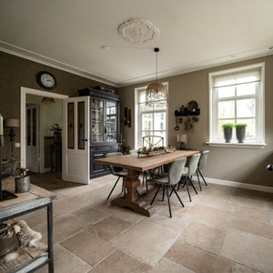 Romaans verband | Vloertegel | Meerdere maten | Getrommeld sand