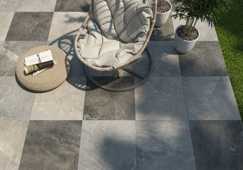 Natuursteenlook | Vloertegel | 60x60 | Marble Antraciet