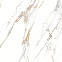 Marmerlook | Vloer-/wandtegel XXL | 160x160 | Marble Gold Polish