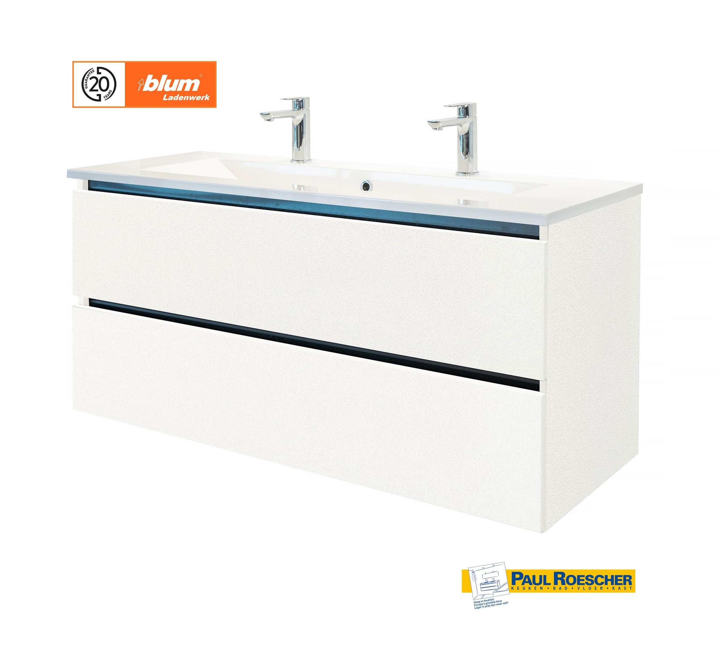 Lagoon | Topkwaliteit | Badkamermeubel | 120 cm | Matwit