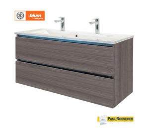 Lagoon | Topkwaliteit | Badkamermeubel | 120 cm | Steen Eik