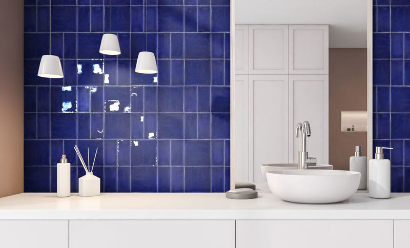 Domino | Wandtegel | 13x13 | Cobalto