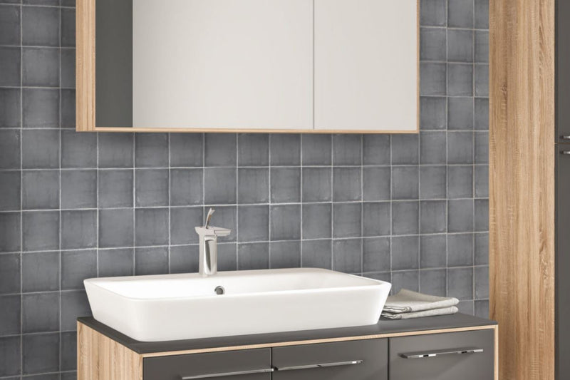 Domino | Wandtegel | 13x13 | Grafito