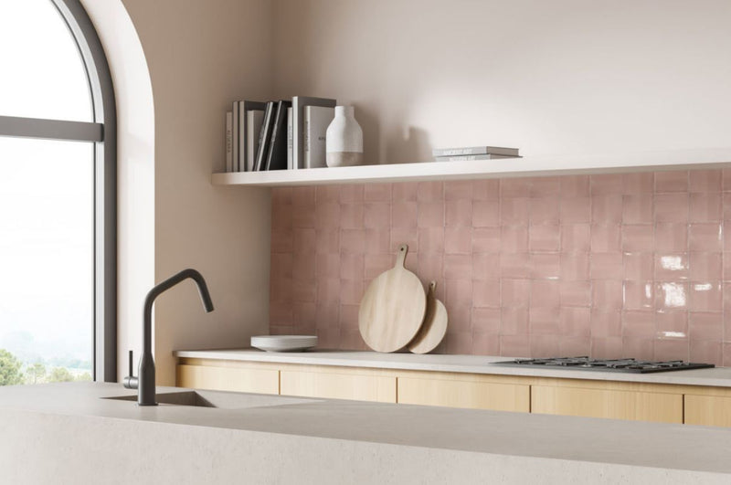 Domino | Wandtegel | 13x13 | Rosa