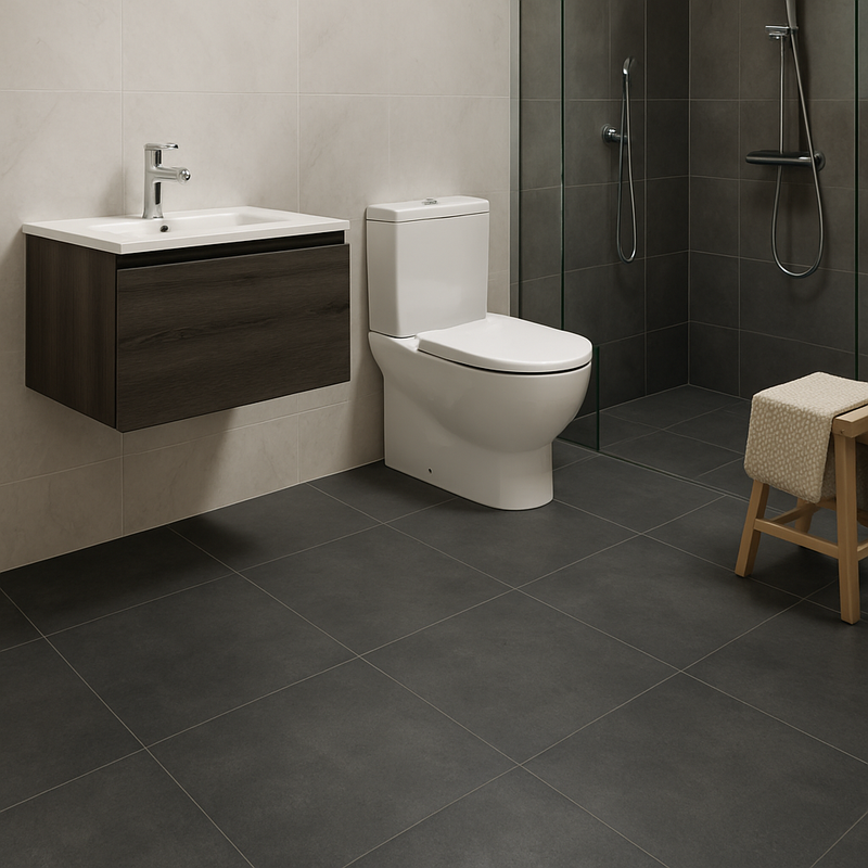 Betonlook | Vloertegel | 60x60 | Project Donkergrijs