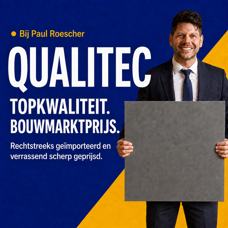 Betonlook | Vloertegel | 60x60 | Kleur Donkergrijs