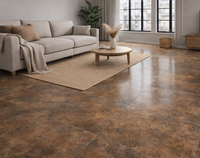 Metaallook | Vloer-/wandtegel XXL | 120 x 120 | Metal Brown