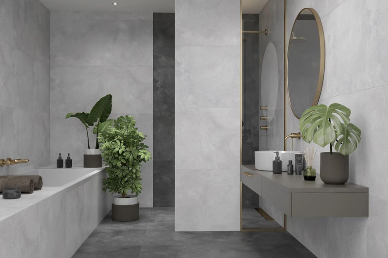 Betonlook | Vloertegel | 60x60 | Pluto Graphite