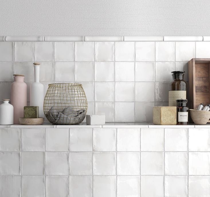 Domino | Wandtegel | 13x13 | Blanco Mate