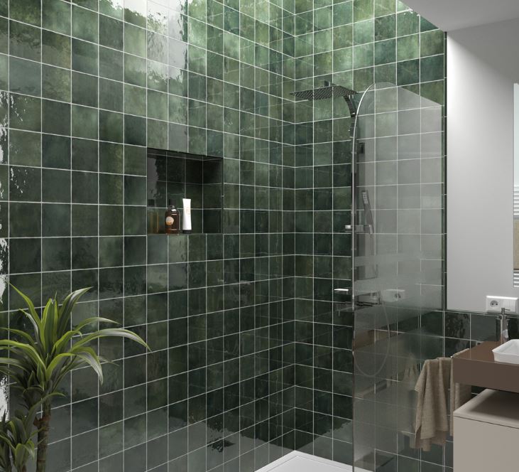 Domino | Wandtegel | 13x13 | Urano Verde