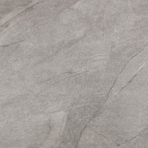 Leisteenlook | Keramische buitentegel | 60x60 | Ardesia warmgrijs 2cm