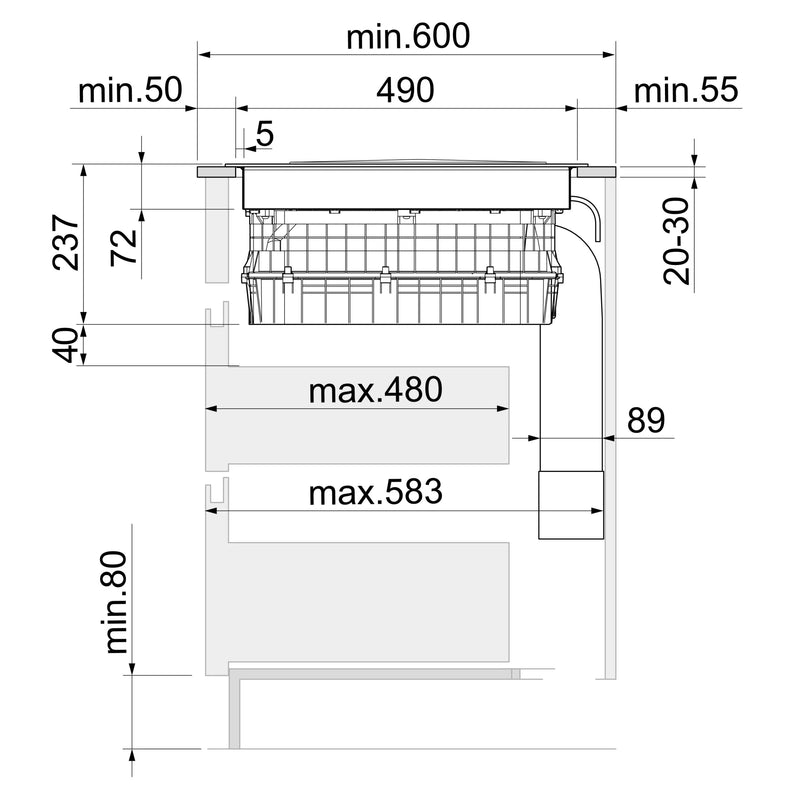 Trendline | Kookplaat met Afzuiging