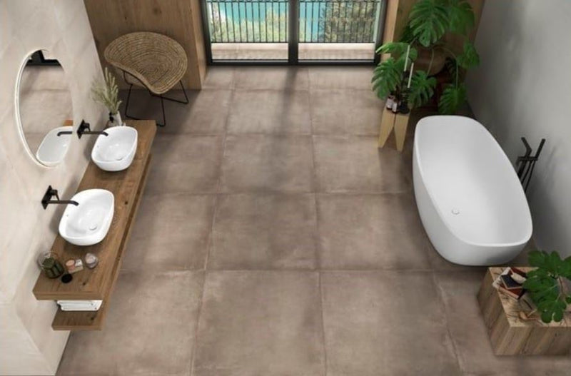 Piet & Beyond | Betonlook | Vloertegel | 30x60 | Bruin Chaud