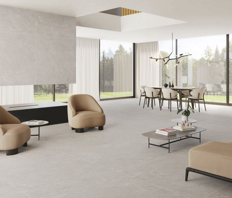 Natuursteenlook | Vloertegel XXL | 100x100 | Tundra Pearl