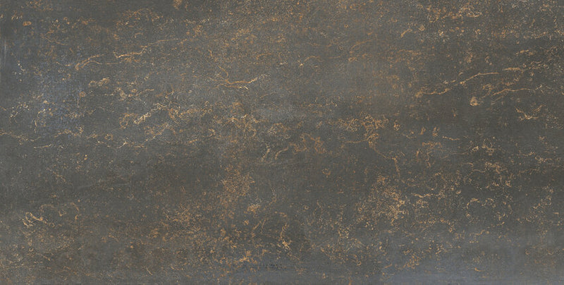 Metaallook | Vloer-/wandtegel XXL | 60 x 120 | Metal Black