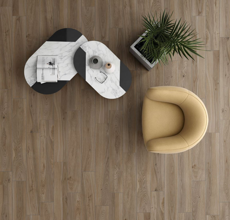 Houtlook | Vloertegel | 30x180 | Madera Grey