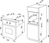 Trendline | Oven met hetelucht | RVS | 62 Ltr