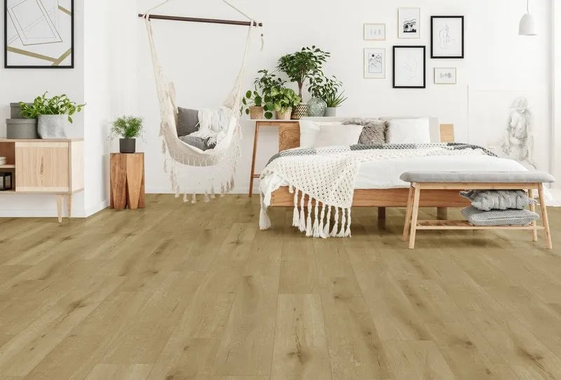 PVC Rechte Plank - Natural Oak XXL Click met register embossing