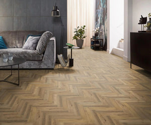 PVC Visgraat - Spigato Estino Dark Oak