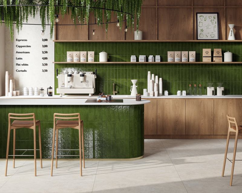 Cluedo | Wandtegel | 7.4x30 | Green Glossy