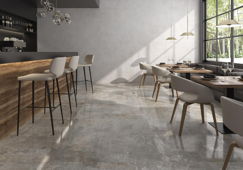 Metaallook | Vloer-/wandtegel XXL | 60 x 120 | Metal Grey