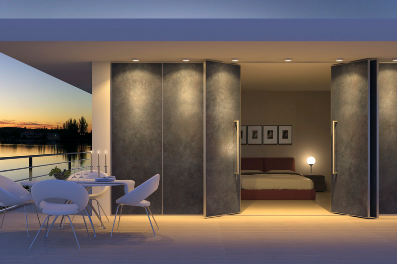 Metaallook | Vloer-/wandtegel XXL | 100 x 300| Metallook Antraciet