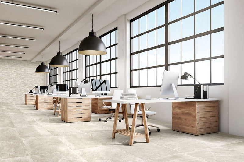 Natuursteenlook | Vloertegel | 80x80 | Carriere Havana Crema Mat