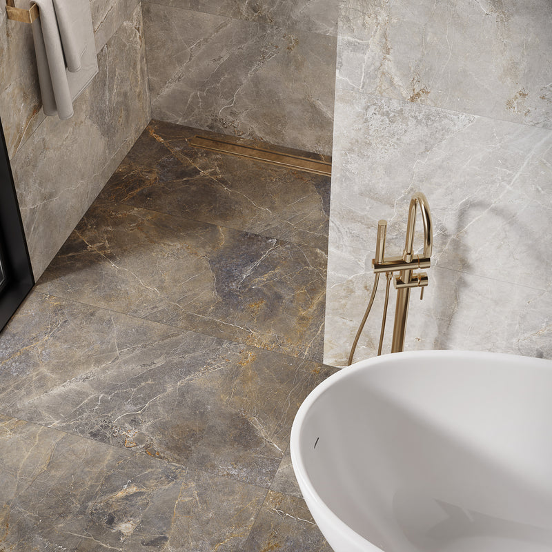 Natuursteenlook | Vloertegel | 60x60 | Tecstone Brown
