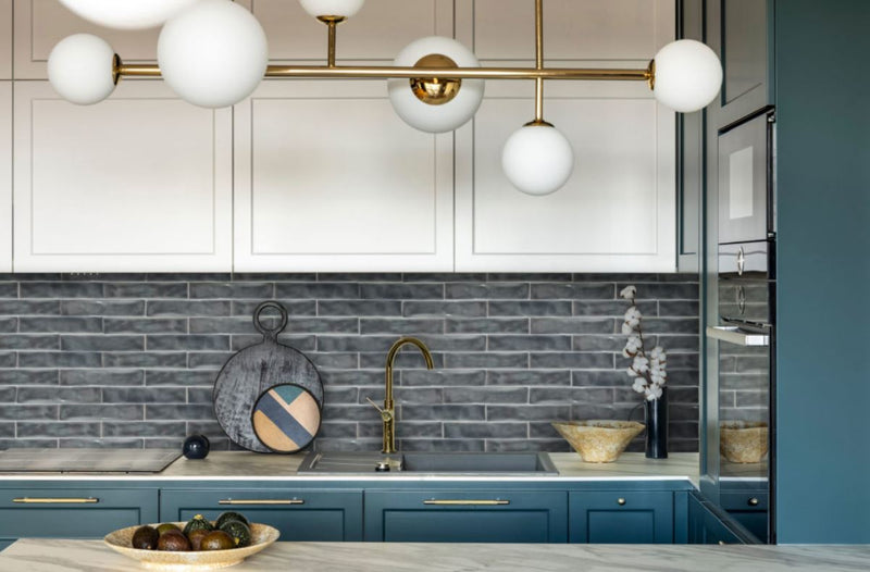 Mikado | Wandtegel | 5x25 | Grafito