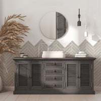 Mikado | Wandtegel | 5x25 | Gris