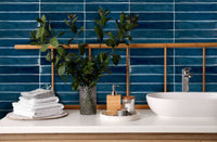 Mikado | Wandtegel | 5x25 | Marine