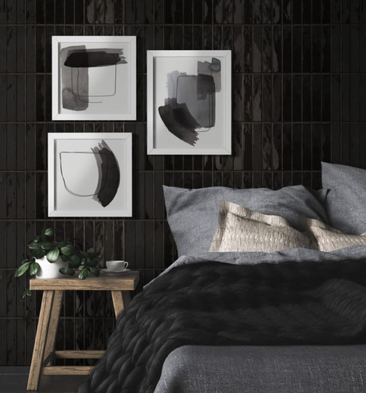 Mikado | Wandtegel | 5x25 | Negro