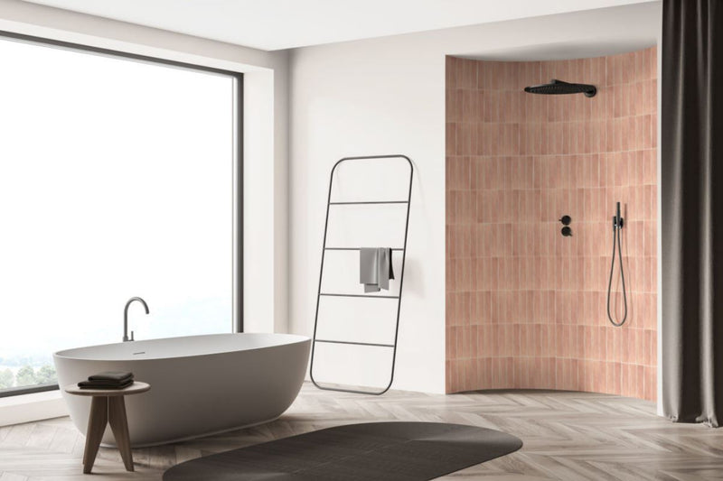 Mikado | Wandtegel | 5x25 | Rosa