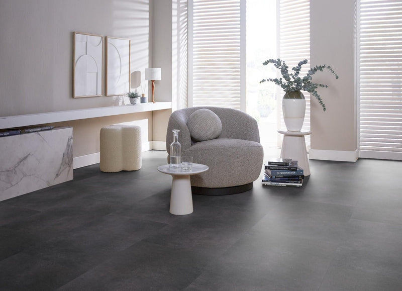 PVC Betonlook - Sarino Antraciete Ambiant
